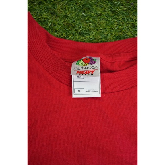 Fruit of The Loom T Shirt Mens XL Red Football 2005 Fear The Turtle Graphic Logo - Picture 3 of 9